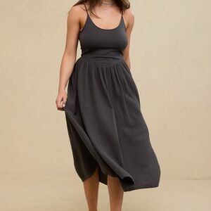 Aerie Charcoal Midi Dress